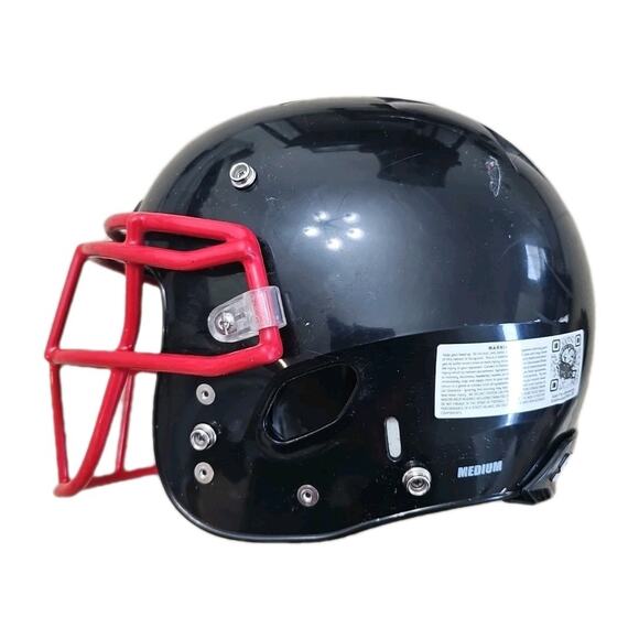 Schutt A-11 Football Helmet Matte Black Youth size Medium 2021yr #32 - Picture 2 of 6